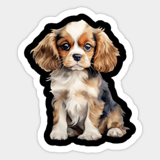 Puppy Cavariel King Charles Spaniel Sticker